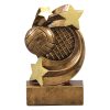 Star Swirl Resin Volleyball Trophy