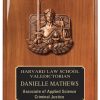 Lady Justice Walnut Plaque