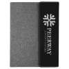 Black Gray Leatherette Canvas Portfolio