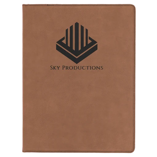 Dark Brown Leatherette Portfolio