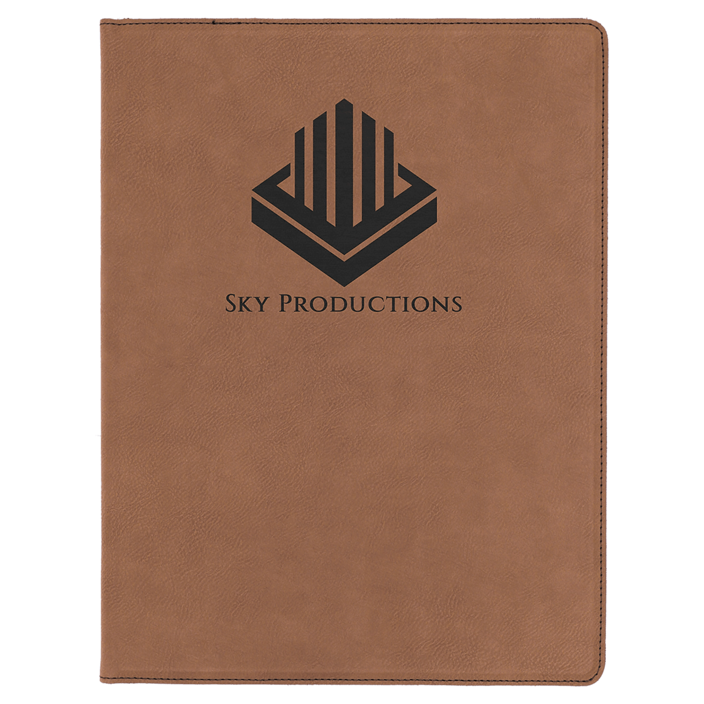 Dark Brown Leatherette Portfolio