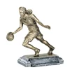 Female Basketball Dribbler Figure Award