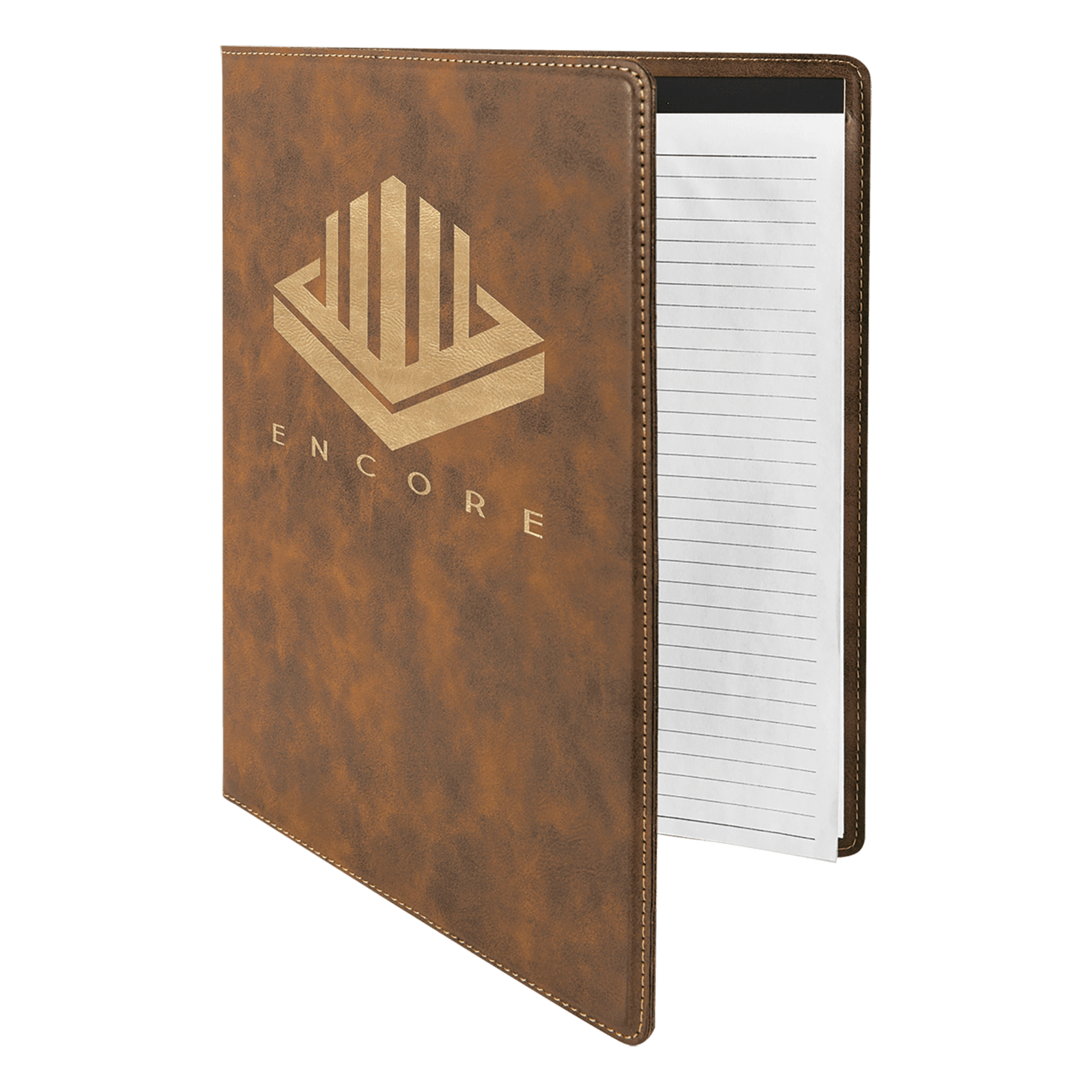 Rustic Gold Leatherette Portfolio