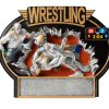 Color Wrestling Oval Plaque