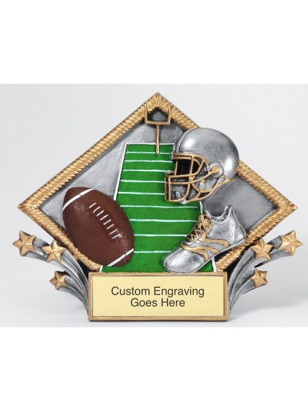 Football Diamond Plate Trophy