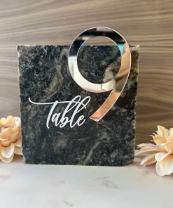 3D Marble Stone Table Numbers