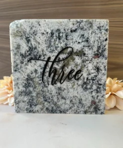 3D Marble Stone Table Numbers