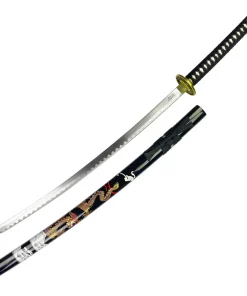 Black Dragon Samurai Sword with Stand