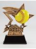 Star Softball Resin Trophy