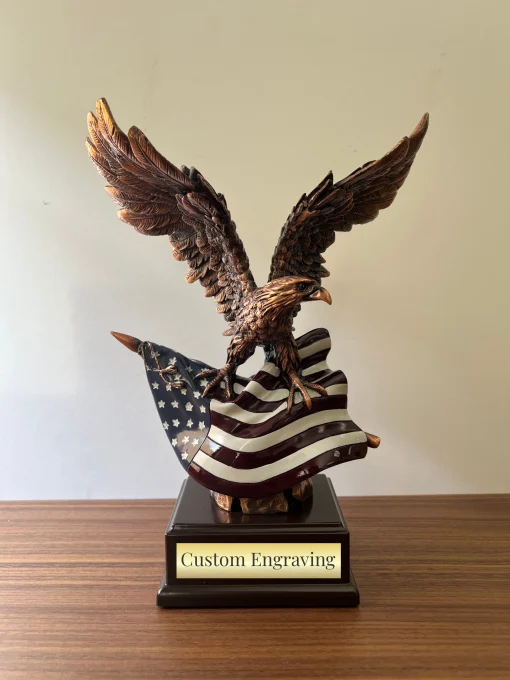 American Flag Eagle Trophy