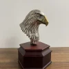 Eagle Head on Rosewood Base