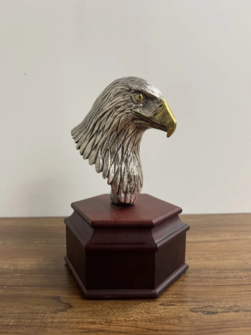 Eagle Head on Rosewood Base