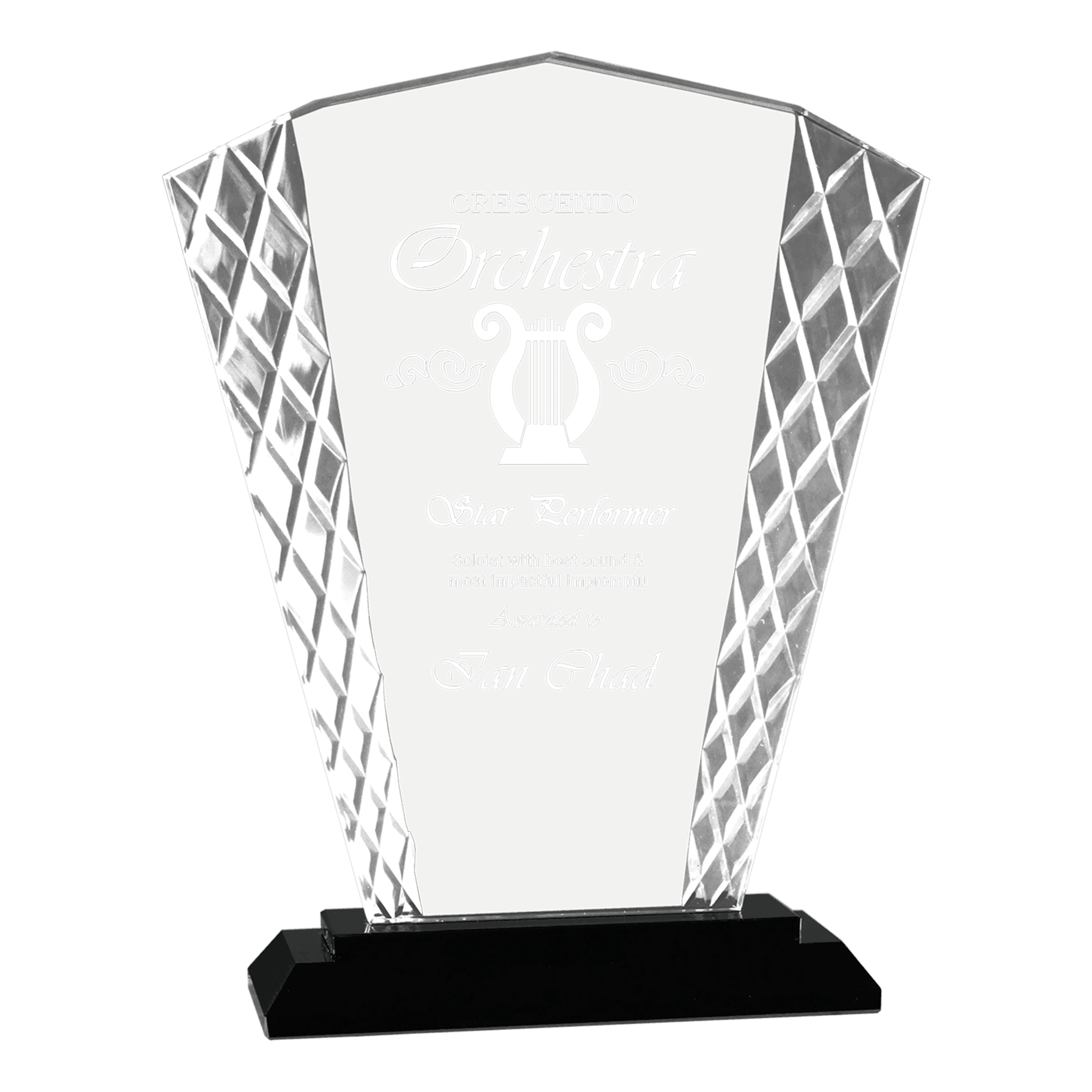 Fan Accent Glass Award