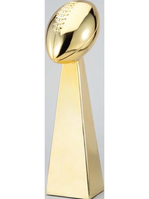 Gold Football Tower Trophy