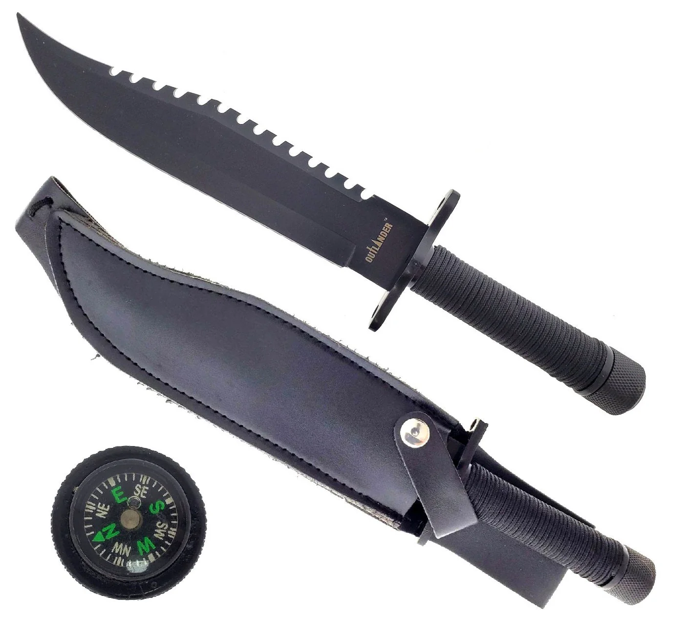 Black Outlander Hunting Knife