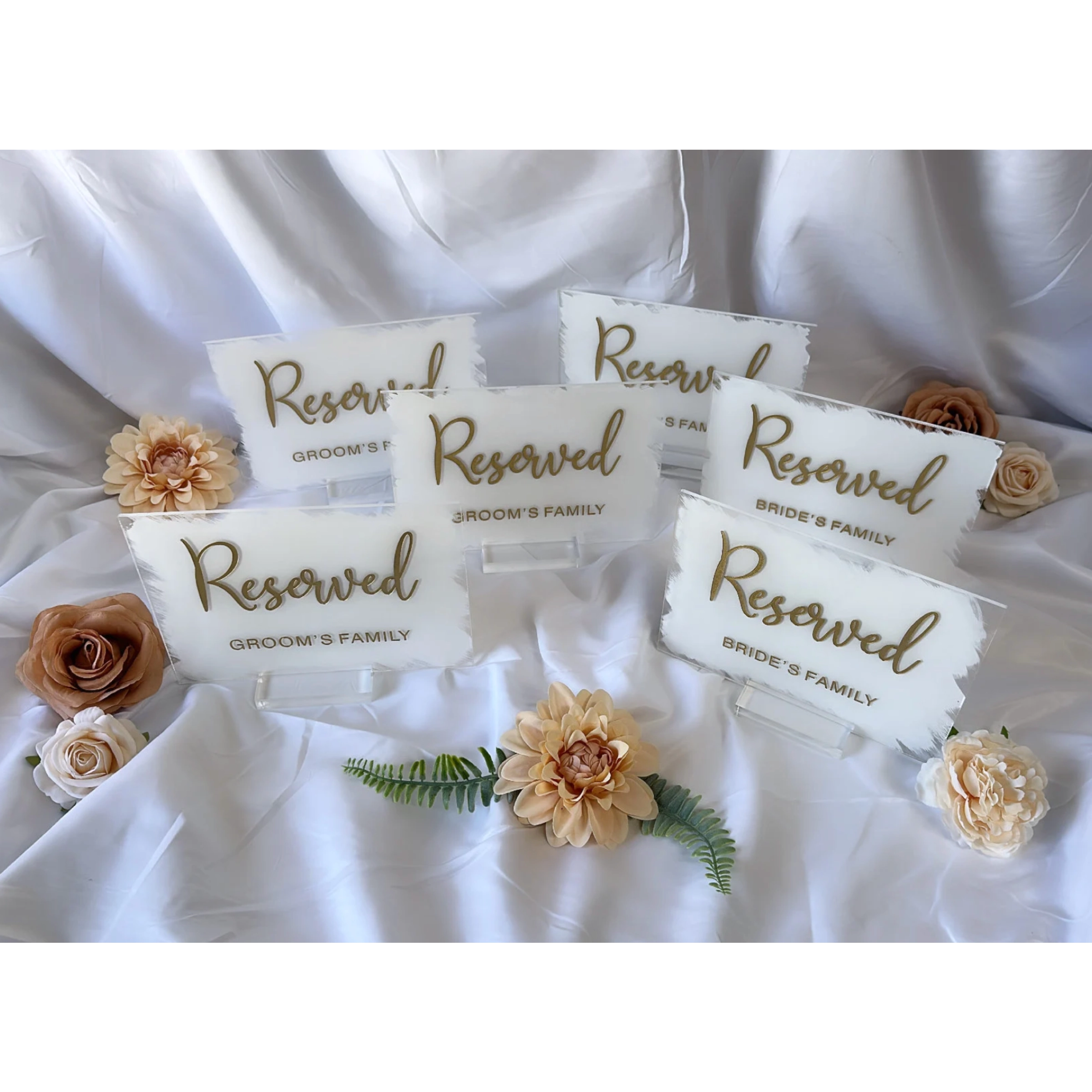 Acrylic Reserved Signs