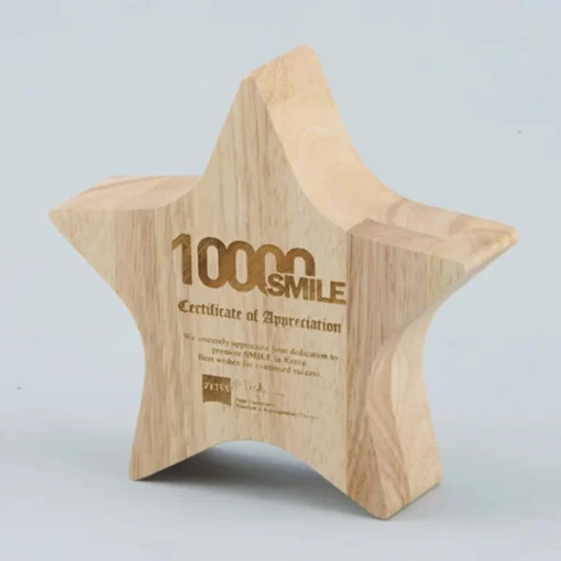 Wood Star Paperweight