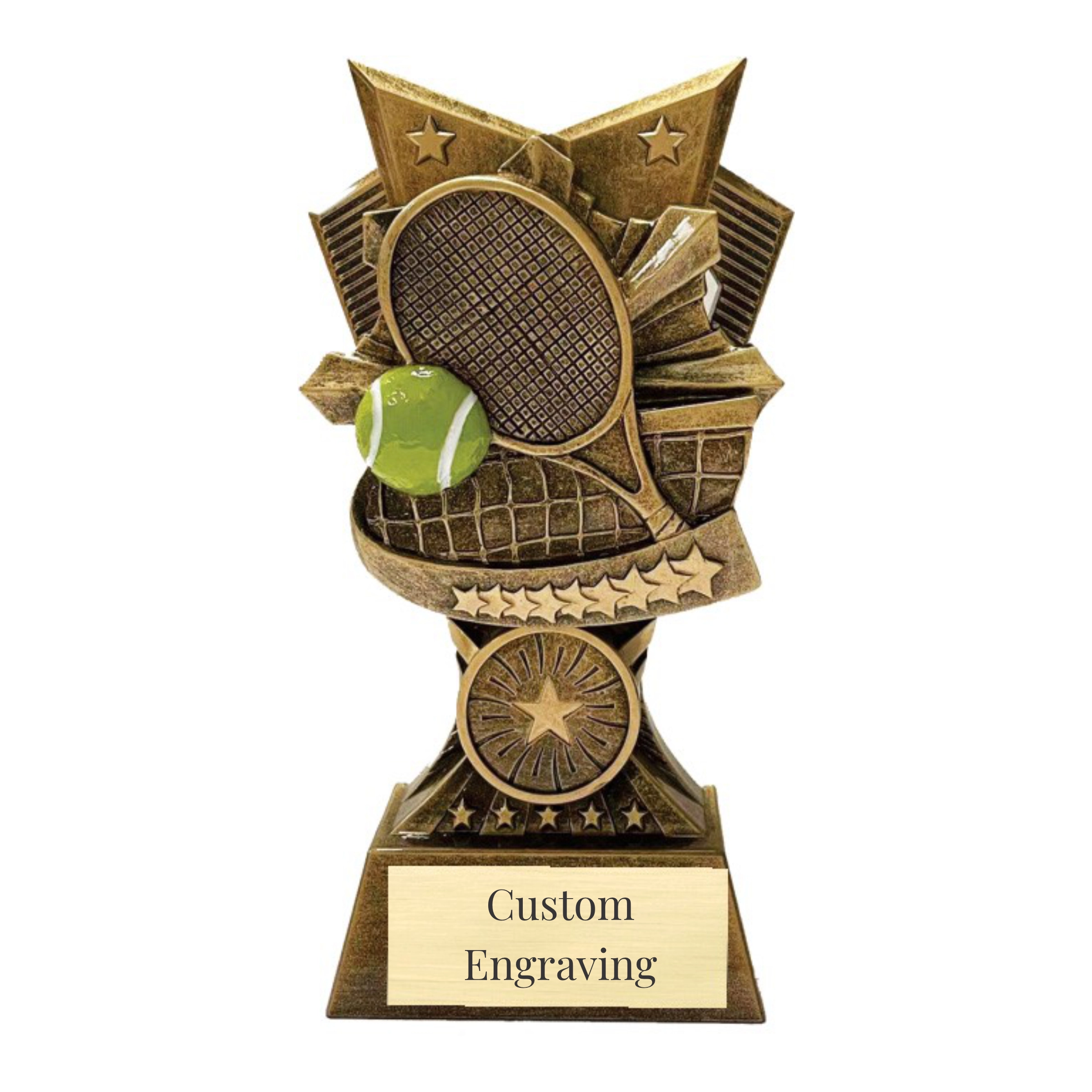 3D Tennis Resin Trophy