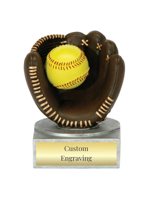 Color Resin Softball Trophy