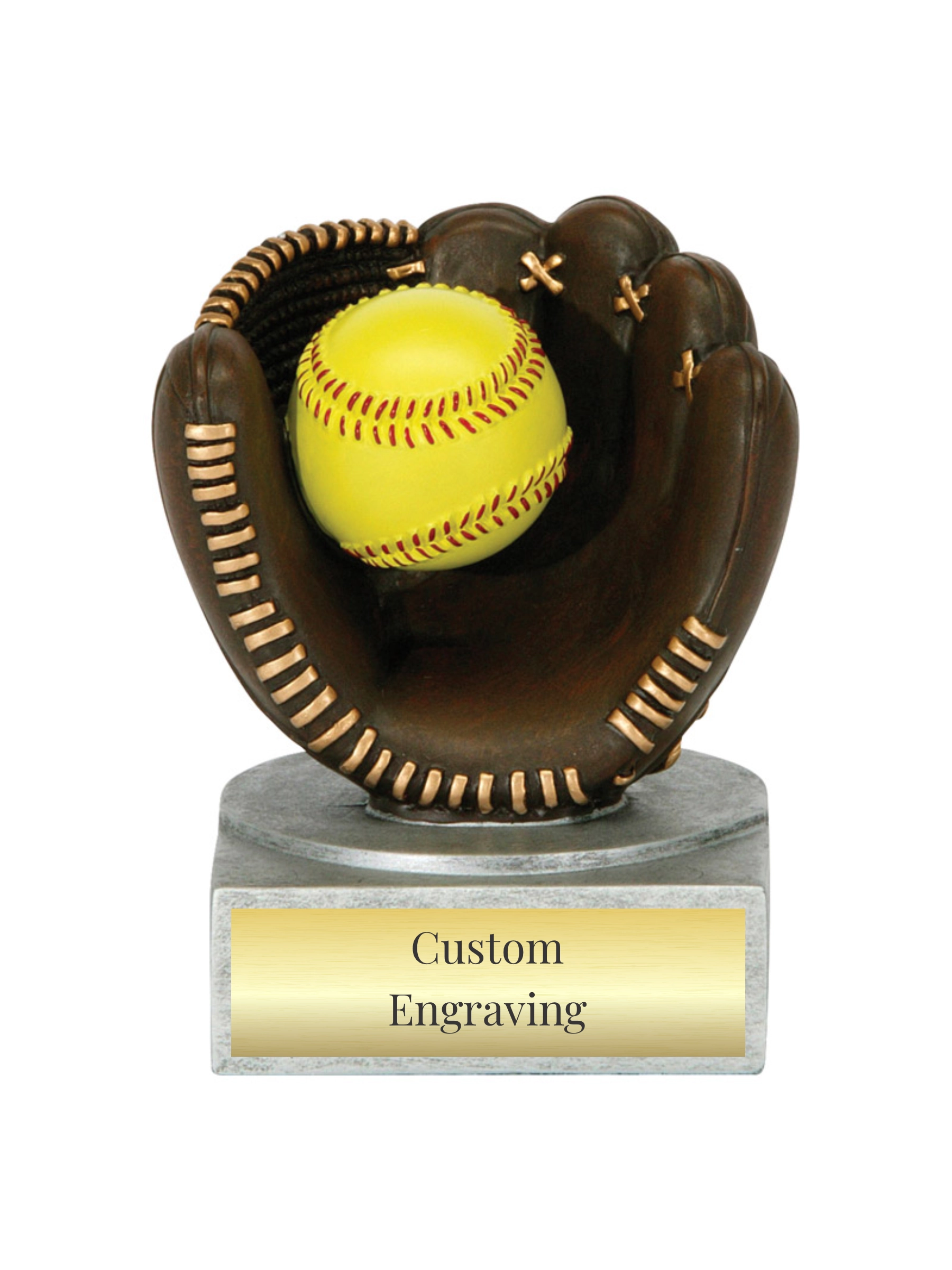 Color Resin Softball Trophy