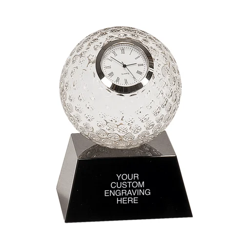 Crystal Golf Ball Clock