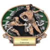 Oval Flag Football Plaque (Female)