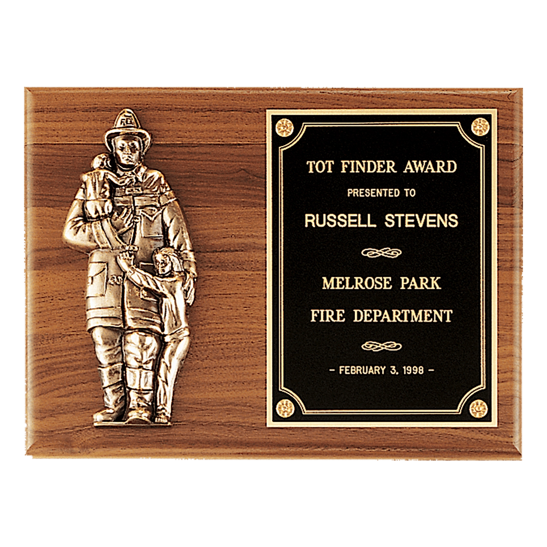 Firefighter Relief Plaque