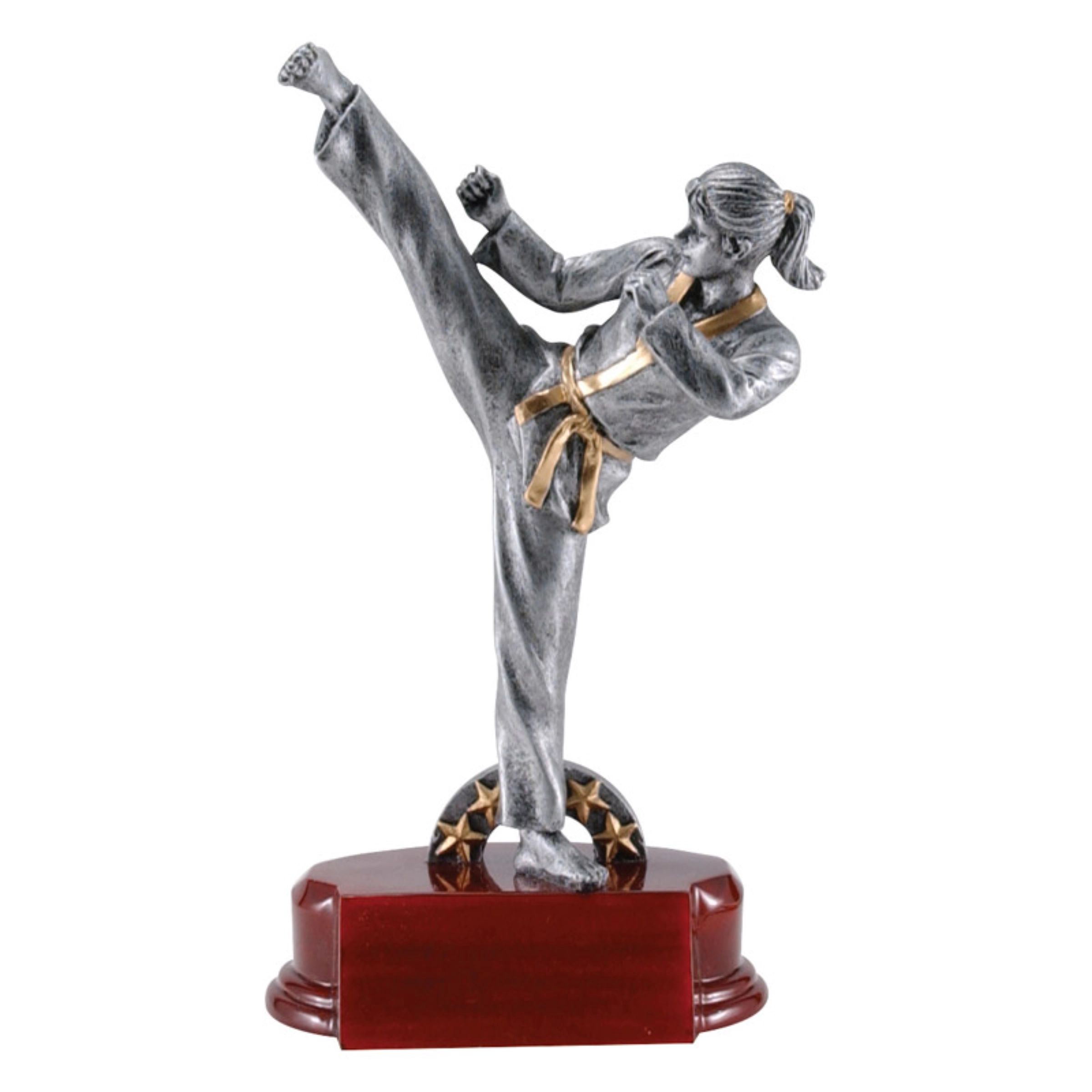 Female Karate Kick Trophy