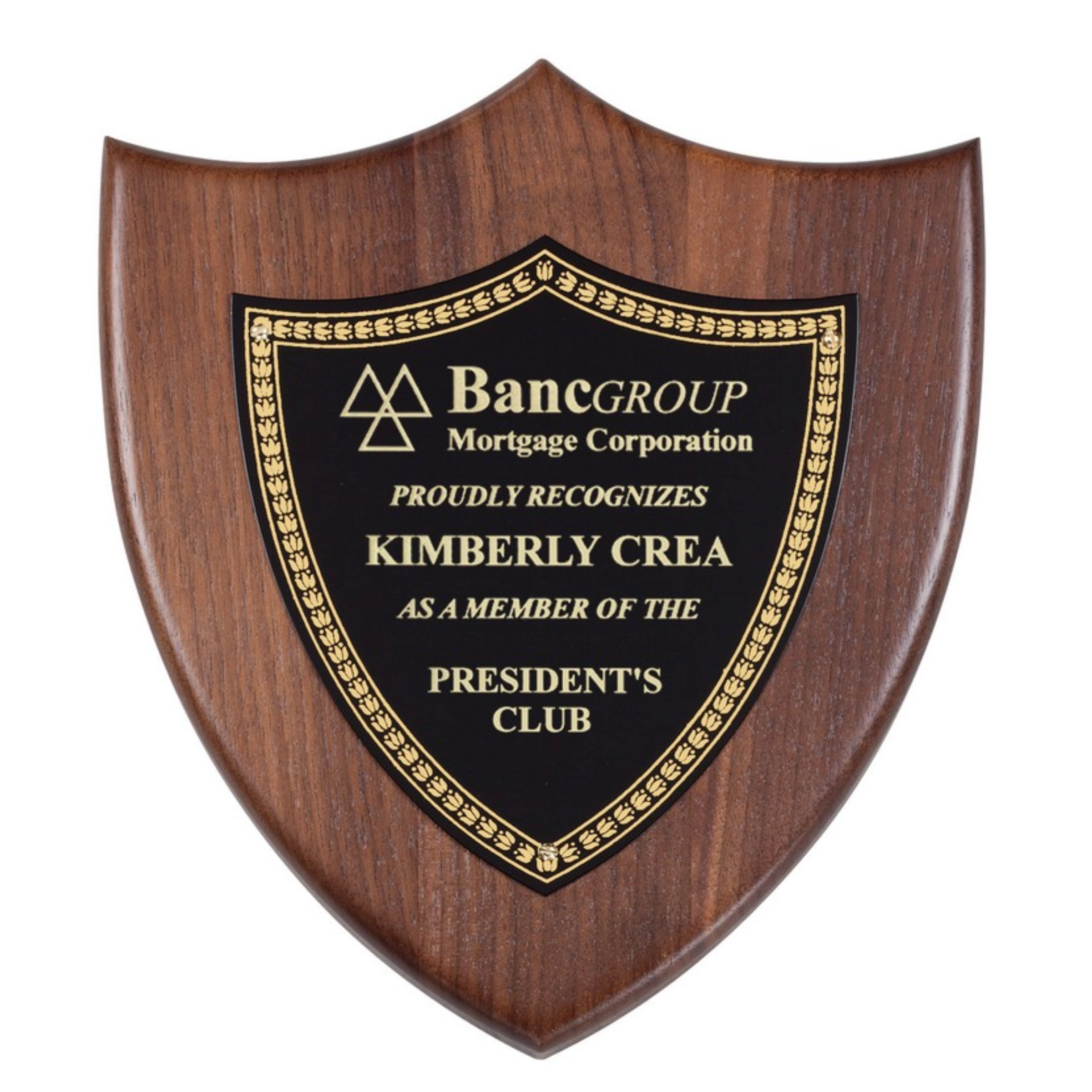 Peaked Shield Plaque