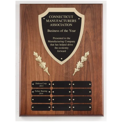 Shield Wreath Perpetual Plaque