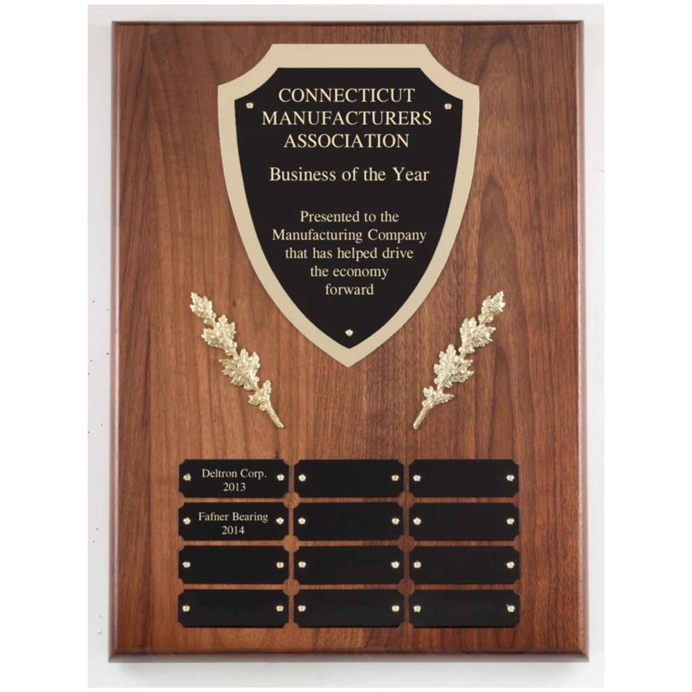 Shield Wreath Perpetual Plaque