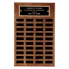 Walnut 40 Plate Perpetual Plaque