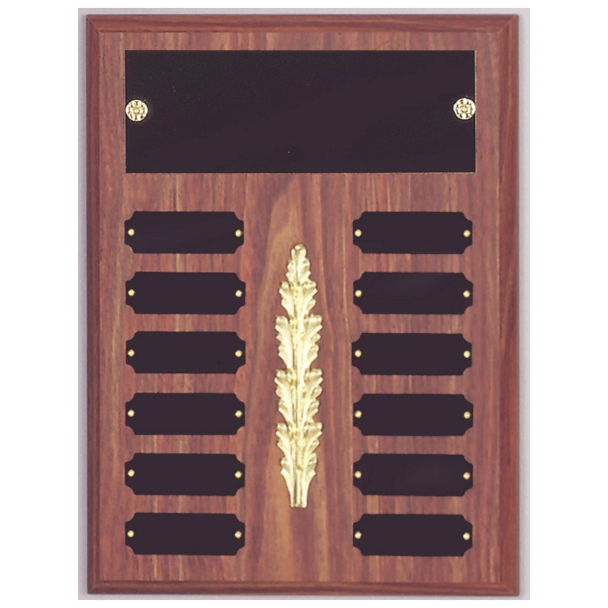 Walnut Wreath Perpetual Plaque