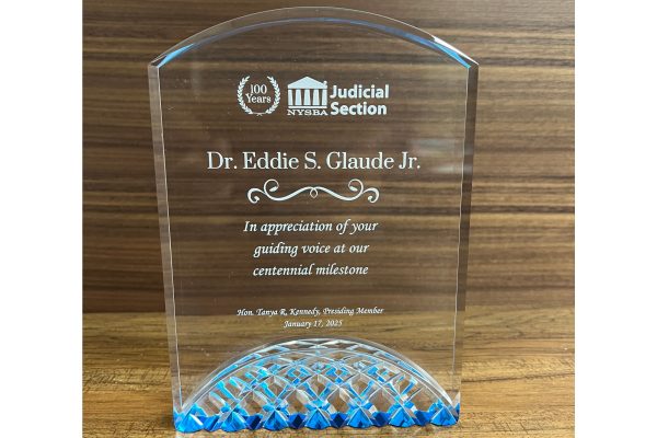 blue acrylic arch award