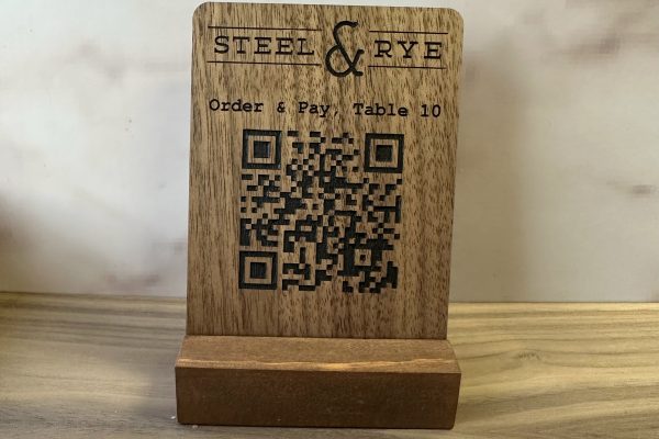 custom qr code table sign