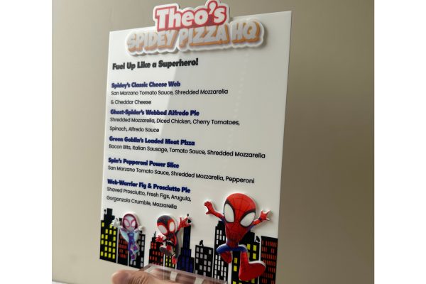 custom theme menu sign
