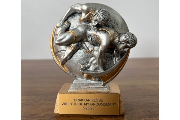 custom wrestling trophy