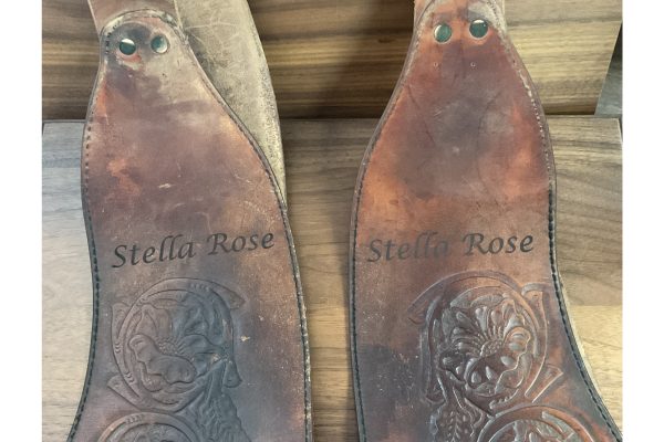 leather saddle engraving